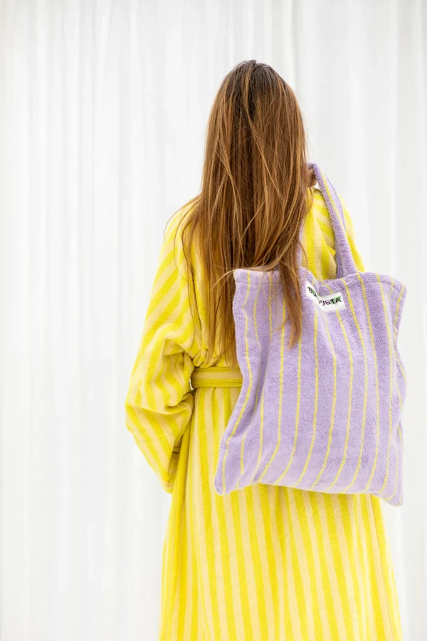 Totebag Naram Lilac and Neon Yellow