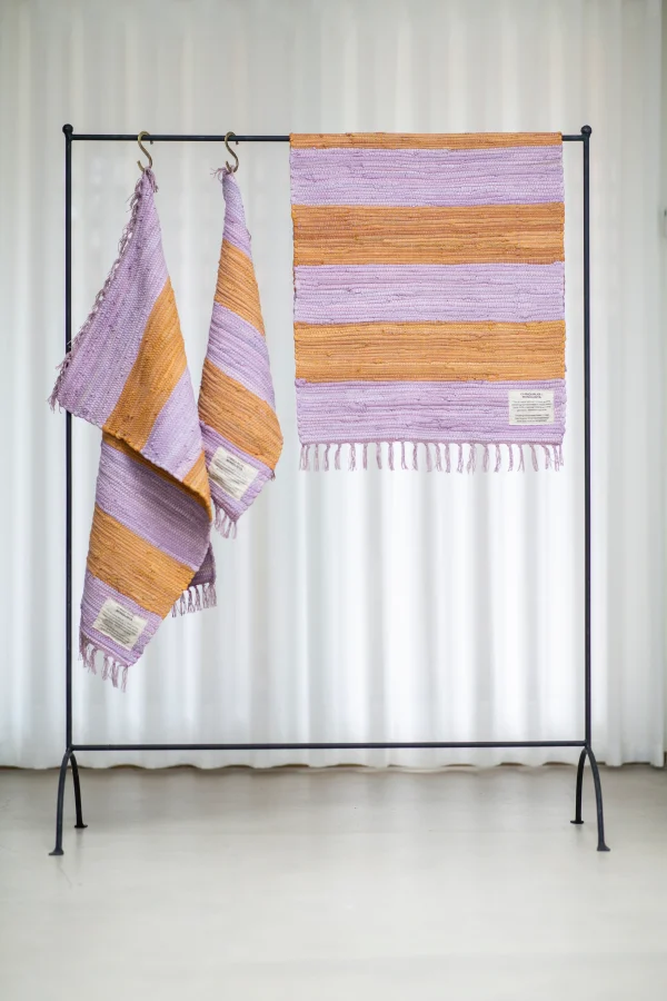 Χαλί Chindi Lilac & Golden 60 x 90 cm