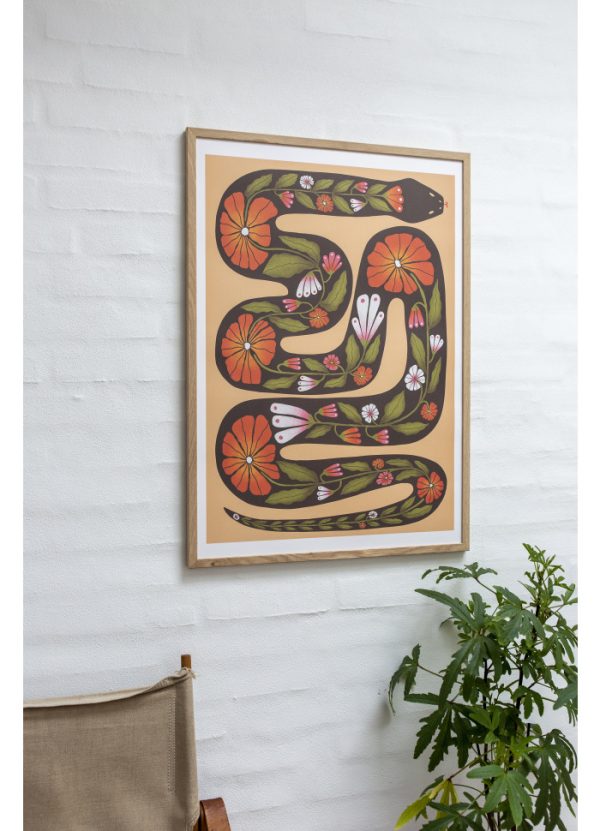 Snake Offset Printed 50x70cm Aparte x Rebecca Zwanzig