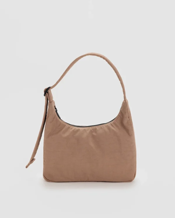 Mini Nylon Shoulder Bag Cocoa