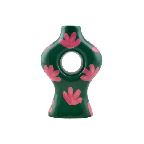 Ceramic Candle Holder Pilar Flower Fantasia