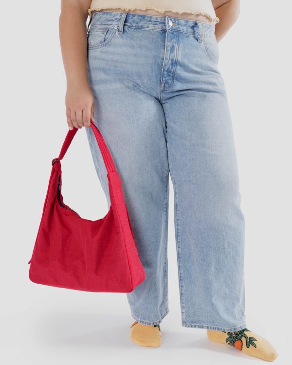 Nylon Shoulder Bag Candy Apple