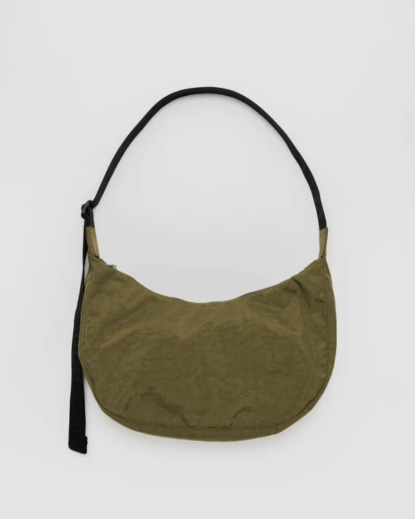 Medium Nylon Crescent Bag Seaweed