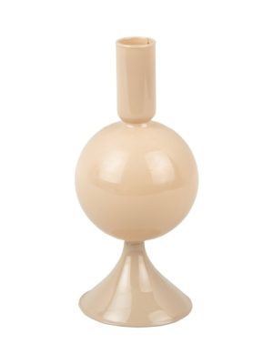 Candle Holder Sparkle Ball Brown