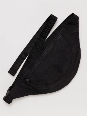 Crescent Fanny Pack Black