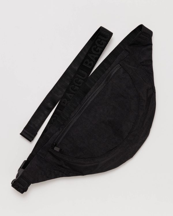 Crescent Fanny Pack Black