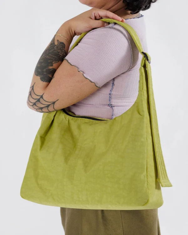 Nylon Shoulder Bag Lemongrass