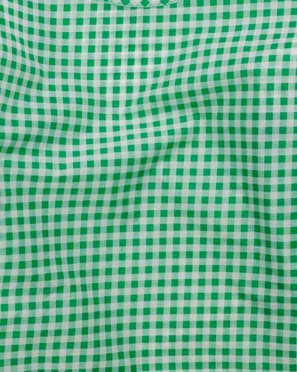 Standard Reusable Bag Green Gingham