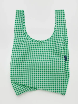 Standard Reusable Bag Green Gingham