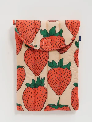 Puffy Laptop Sleeve 16'' Strawberry