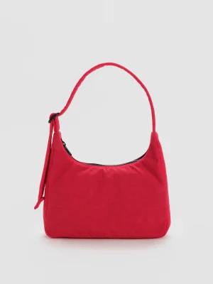 Mini Nylon Shoulder Bag Candy Apple