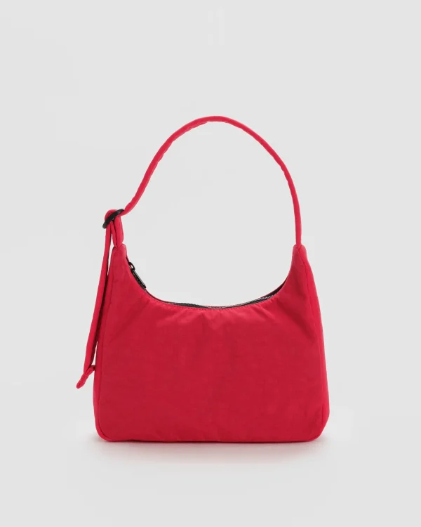 Mini Nylon Shoulder Bag Candy Apple