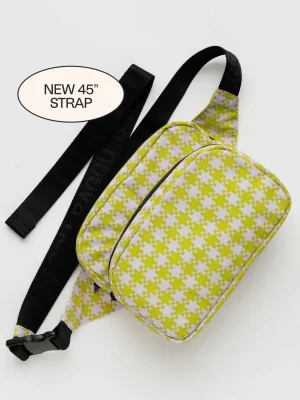 Fanny Pack Pink Pistachio Pixel Gingham