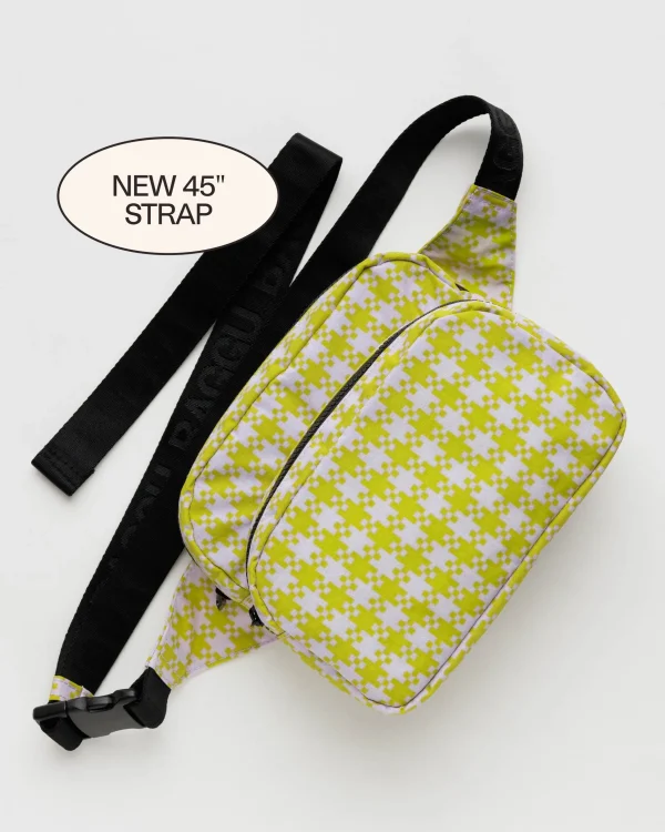 Fanny Pack Pink Pistachio Pixel Gingham