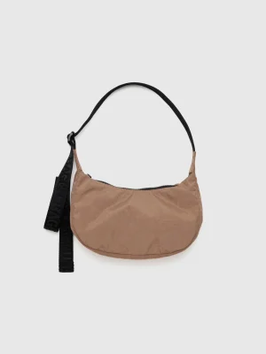 Small Nylon Crescent Bag Cocoa