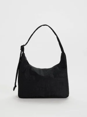 Mini Nylon Shoulder Bag Black