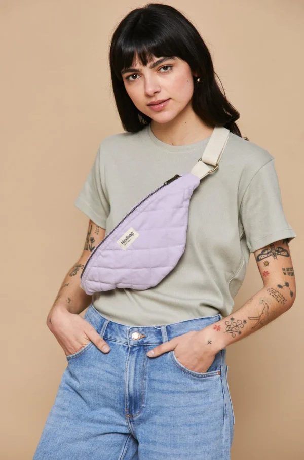 Belt Bag Καπιτονέ Olivia Lilac