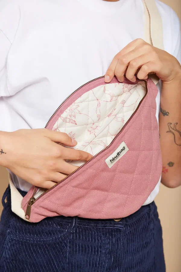 Belt Bag Καπιτονέ Olivia Blush Pink