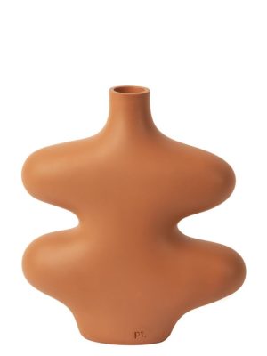 Vase Organic Curves Small Orange