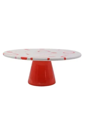 Ceramic Cake Stand Aitana Circus Stripes