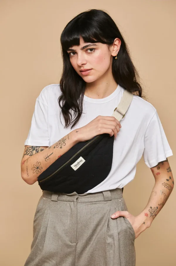 Belt Bag Καπιτονέ Olivia Noir