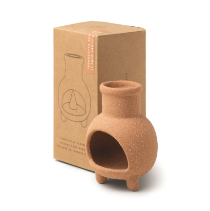 Chiminea Ceramic Incense Cone Holder Palo Santo Sage