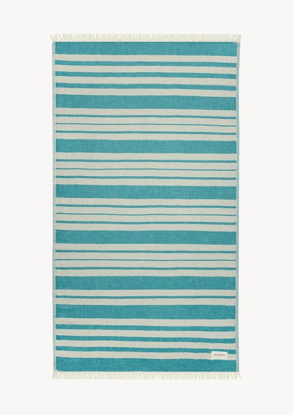 Πετσέτα Θαλάσσης Baia Linen Teal