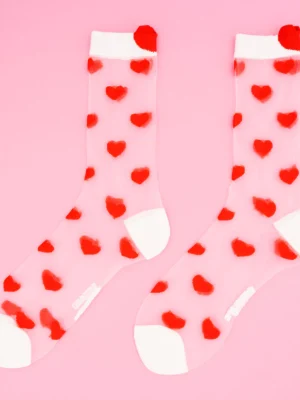 Heart Sheer Socks