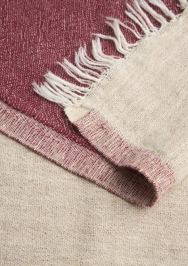 Πετσέτα Θαλάσσης Mare Linen Burgundy