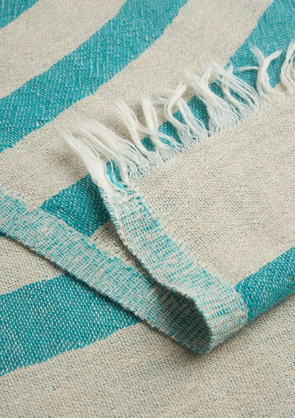 Πετσέτα Θαλάσσης Baia Linen Teal