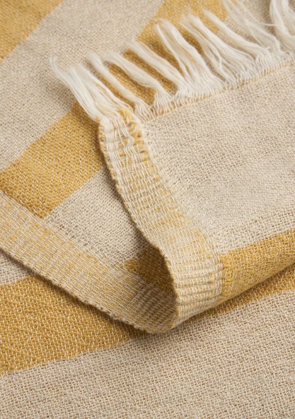 Πετσέτα Θαλάσσης Baia Linen Mustard