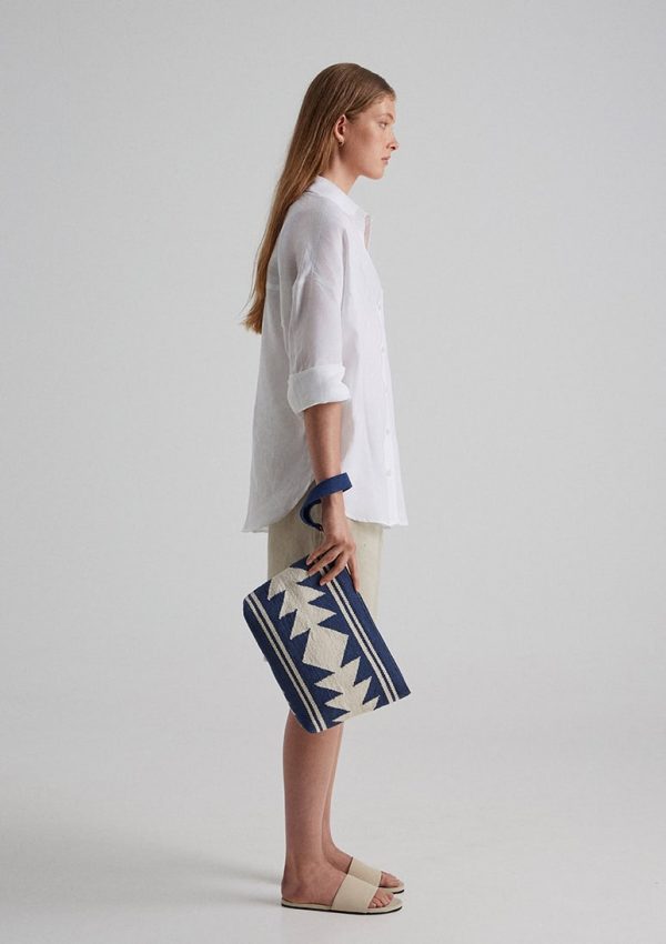 Azur Midi Clutch Bag