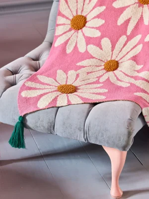 Cotton Blanket with daisies