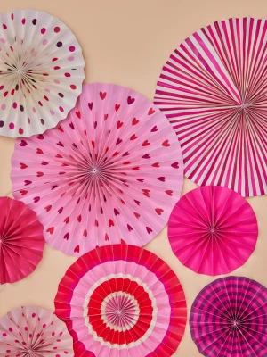 Paper Rosettes Set of 8