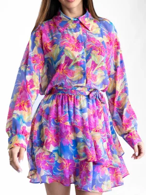 Purple Lily Oversized Shirt