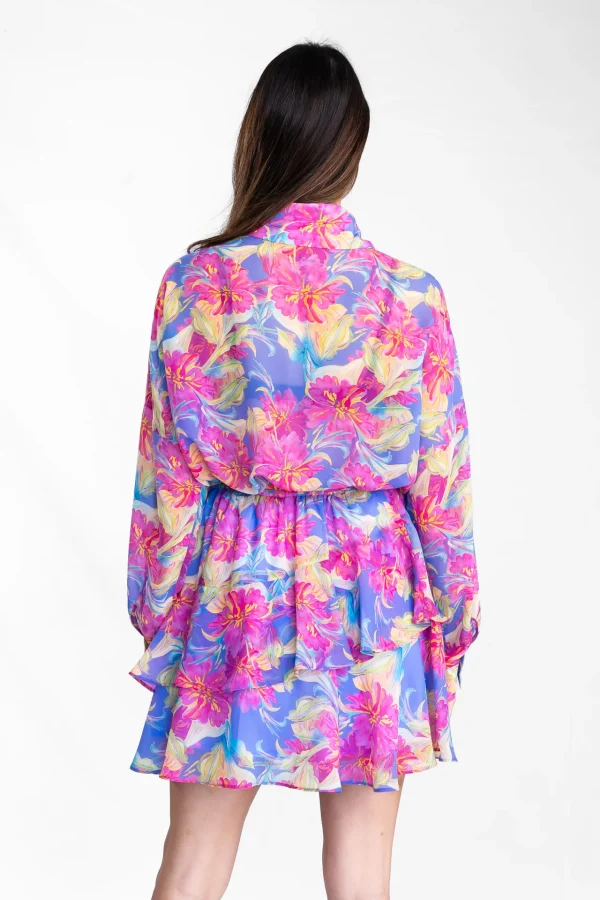 Purple Lily Oversized Shirt