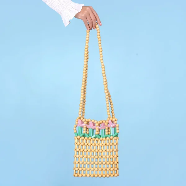 Handmade Tulip Beaded Bag