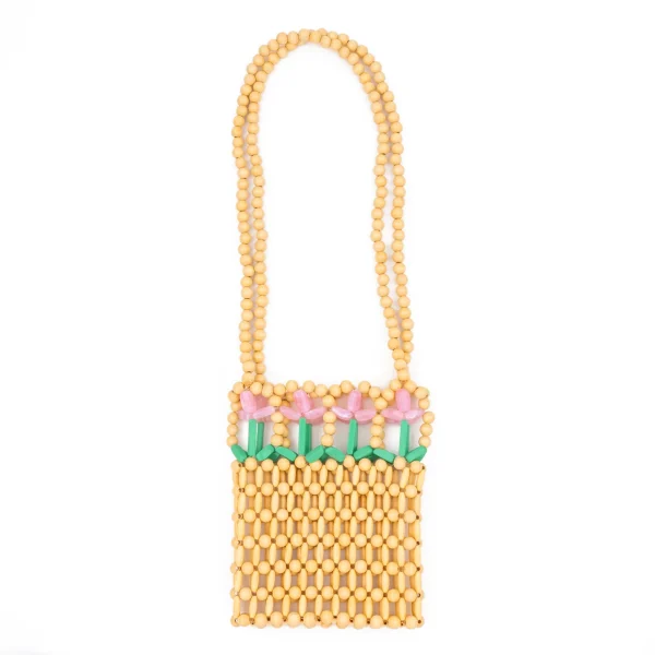 Handmade Tulip Beaded Bag