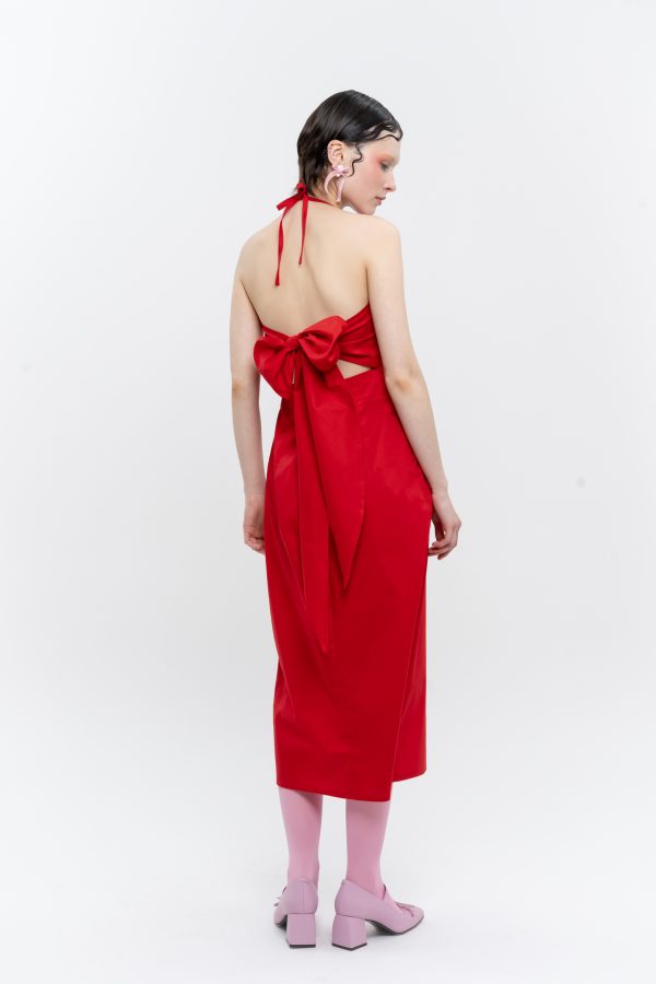 Red Cherry Bow Dress