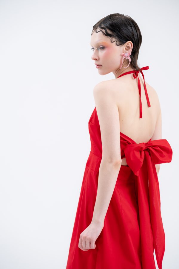 Red Cherry Bow Dress