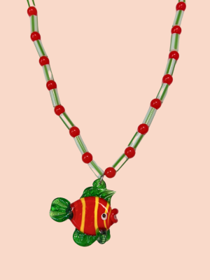 Green Fish Necklace