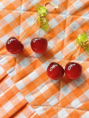 Double Cherry Earrings