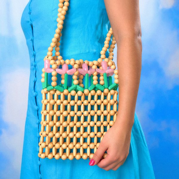 Handmade Tulip Beaded Bag