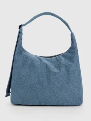 Nylon Shoulder Bag Digital Denim