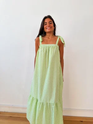 Vestido Inés Vichy Verde Dress