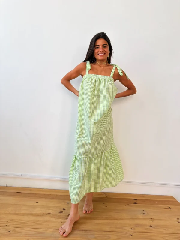 Vestido Inés Vichy Verde Dress