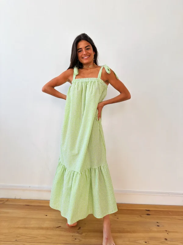 Vestido Inés Vichy Verde Dress