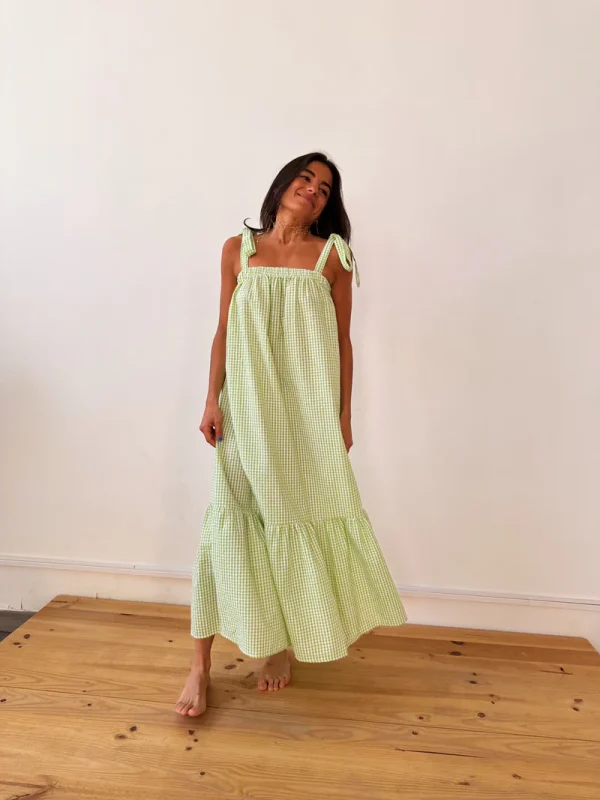 Vestido Inés Vichy Verde Dress