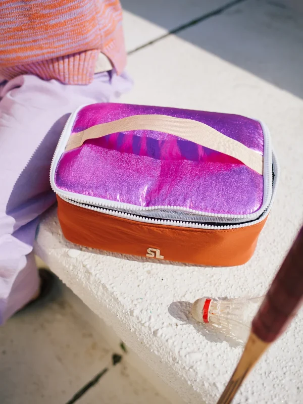 Cooler Bag Glossy Magenta & Gravel Orange