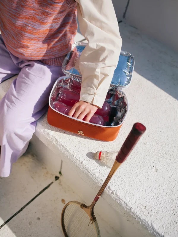 Cooler Bag Glossy Magenta & Gravel Orange